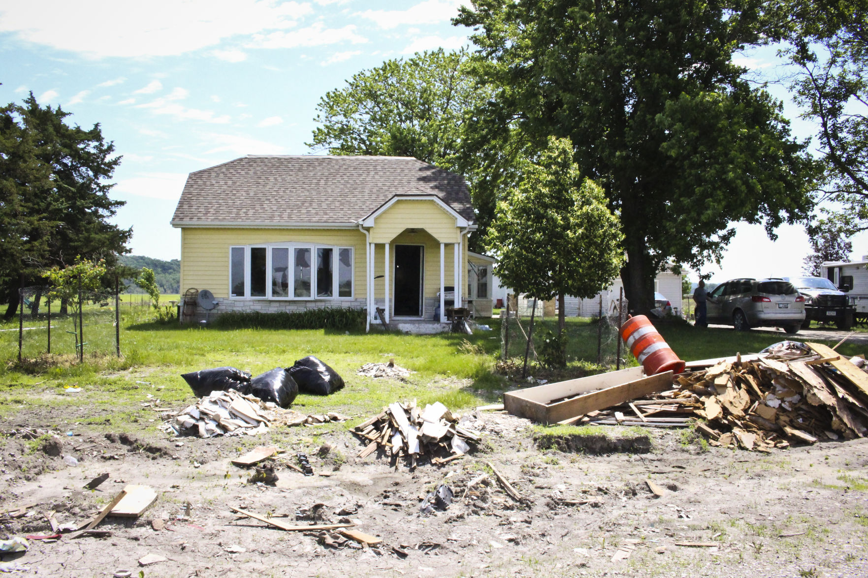 Parr’s home, which now sits vacant